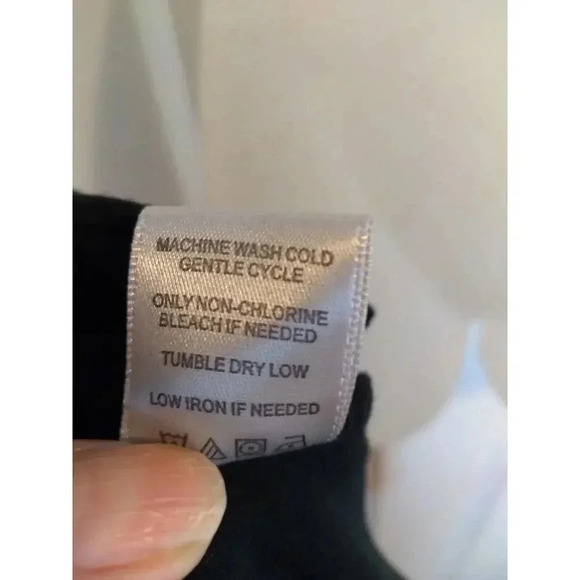 John Mark Cowl Neck Pullover Sweater Black Red Sz L Bust 44" Length 30" - Picture 10 of 10